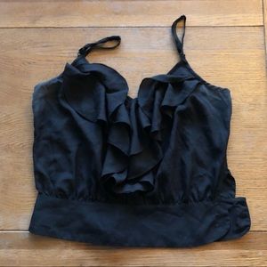 Black Crop Forever21 Blouse